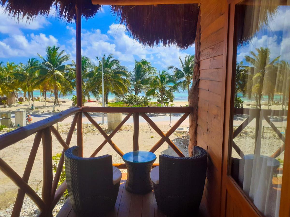 Palmeras De Mahahual Cabanas Экстерьер фото
